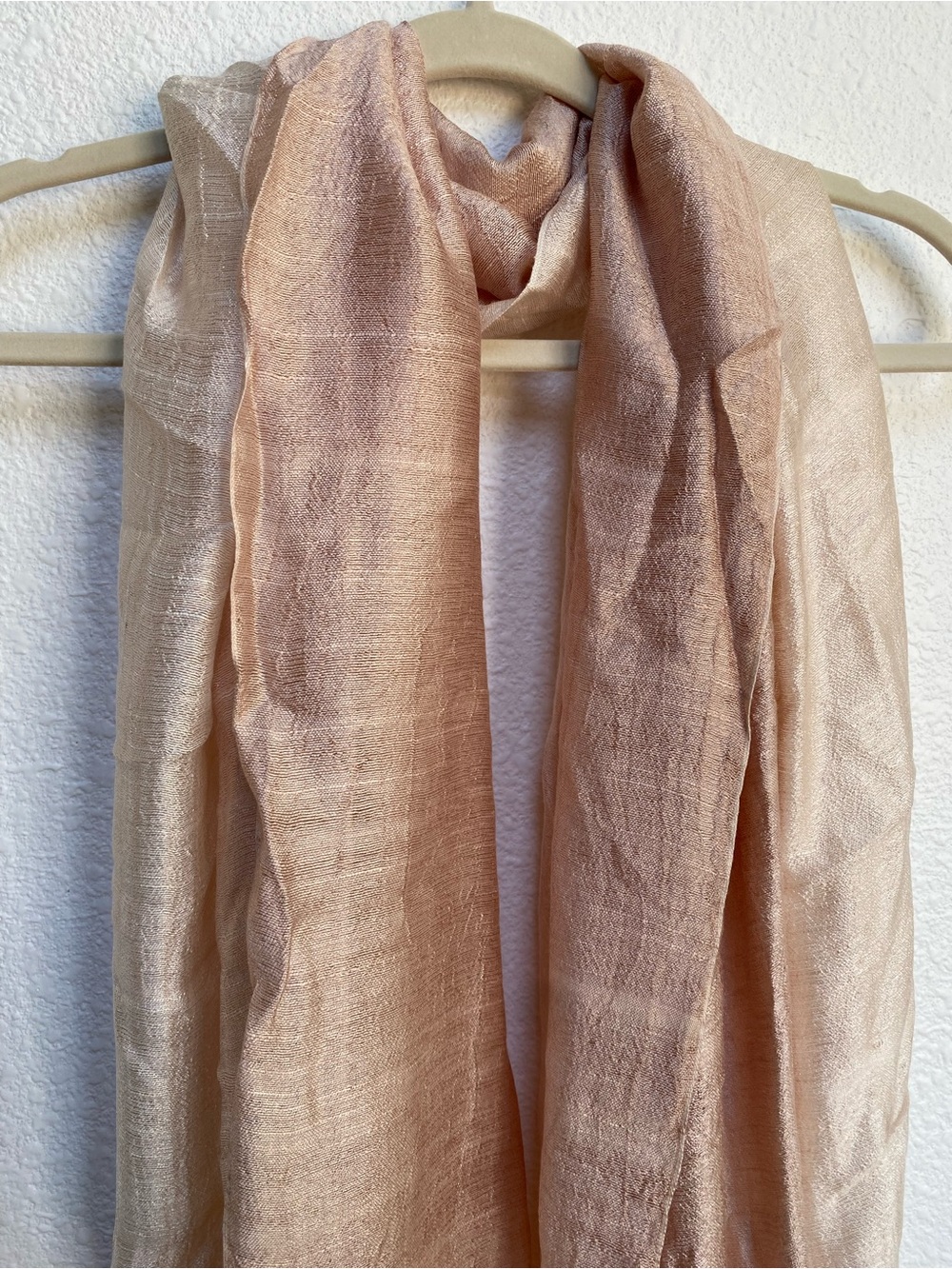 Lightweight Silk Blush Ombré Scarf